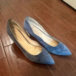 Nine West blue/grey wedges